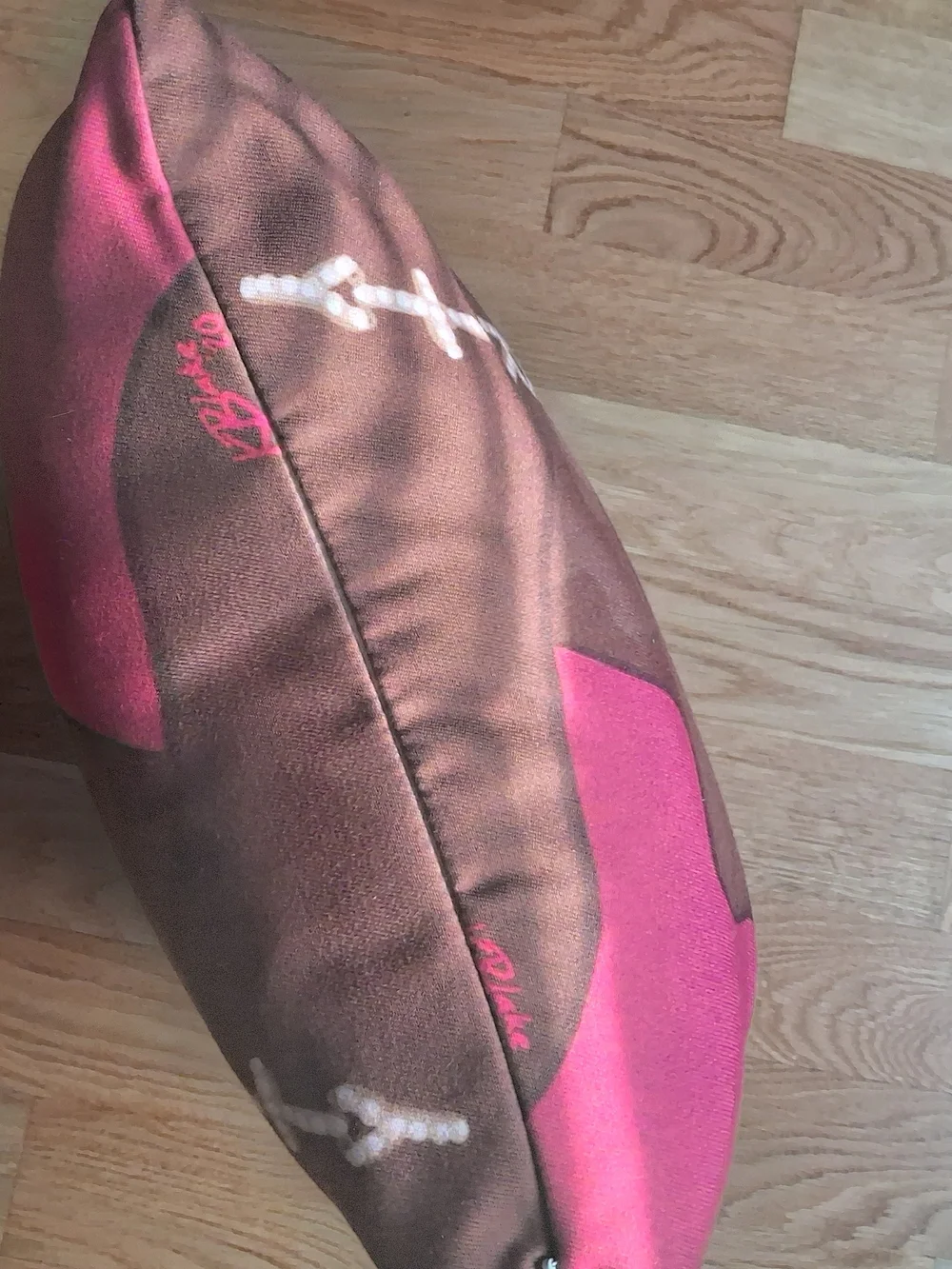 Stylish Pink Portrait Accent Pillow by